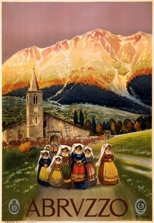 Abrvzzo Italy Travel Poster